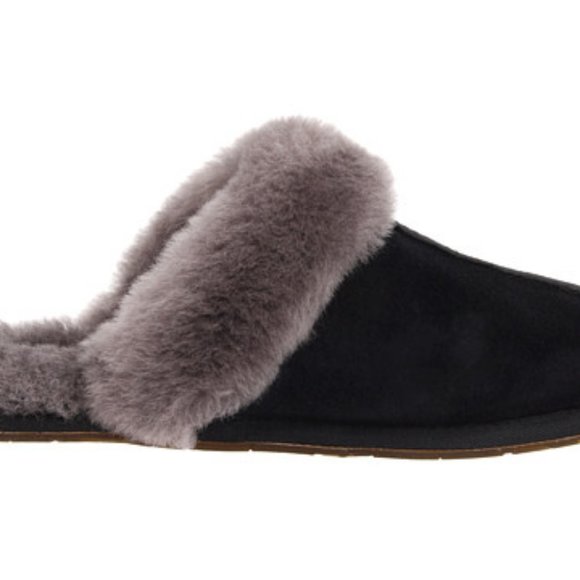 Ugg Australia Women's Size 5 Scuffette Black & Gray Slipper - Picture 4 of 5